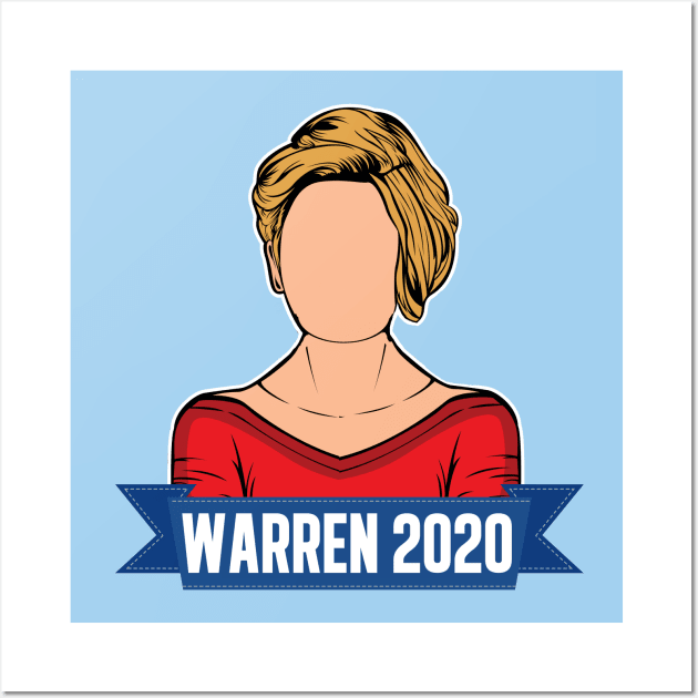 Elizabeth Warren 2020 Election Art Wall Art by epiclovedesigns